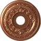 Ekena Millwork Baltimore PVC Ceiling Medallion (Canopies up to 6 1/2"), 16"OD x 3 1/2"ID x 1"P, Bright Coat Copper CMP16BABCO - alternate 1